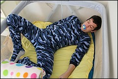 BabyGus in his Footie Pajamas